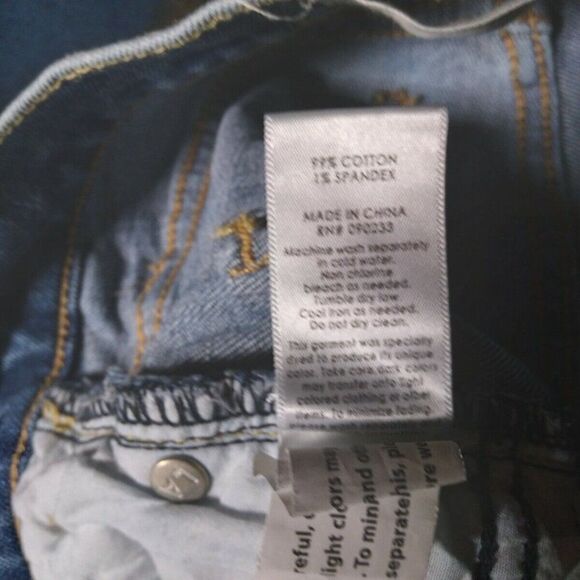 Pacsun Vintage Icon Jeans Size 22 Ripped Knees - Picture 3 of 5